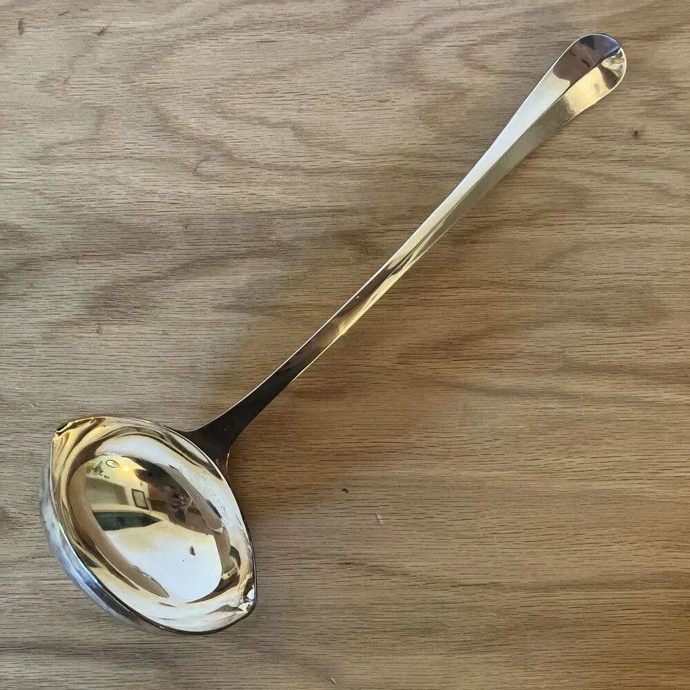 VINTAGE Sheffield Rattail Design British Silver Plate Large Ladle 30 cm (12